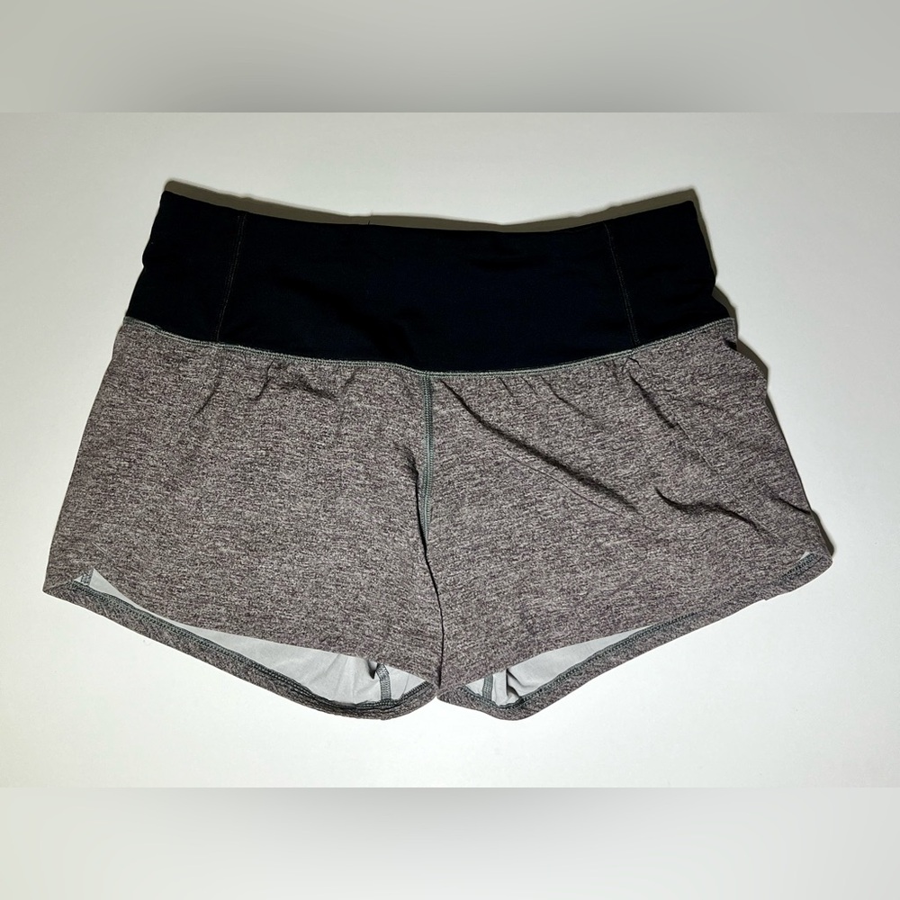 Lululemon Speed Up Short 2.5” Lined Gray Shorts sz 2